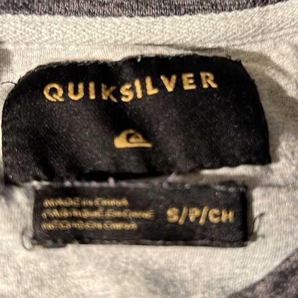 Quicksilver Men's Shirt S Blue Vintage Crewneck Long Sleeve - Picture 6 of 12